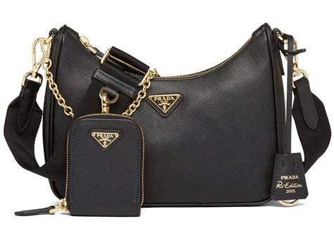 black prada handbags|Prada bag black price.